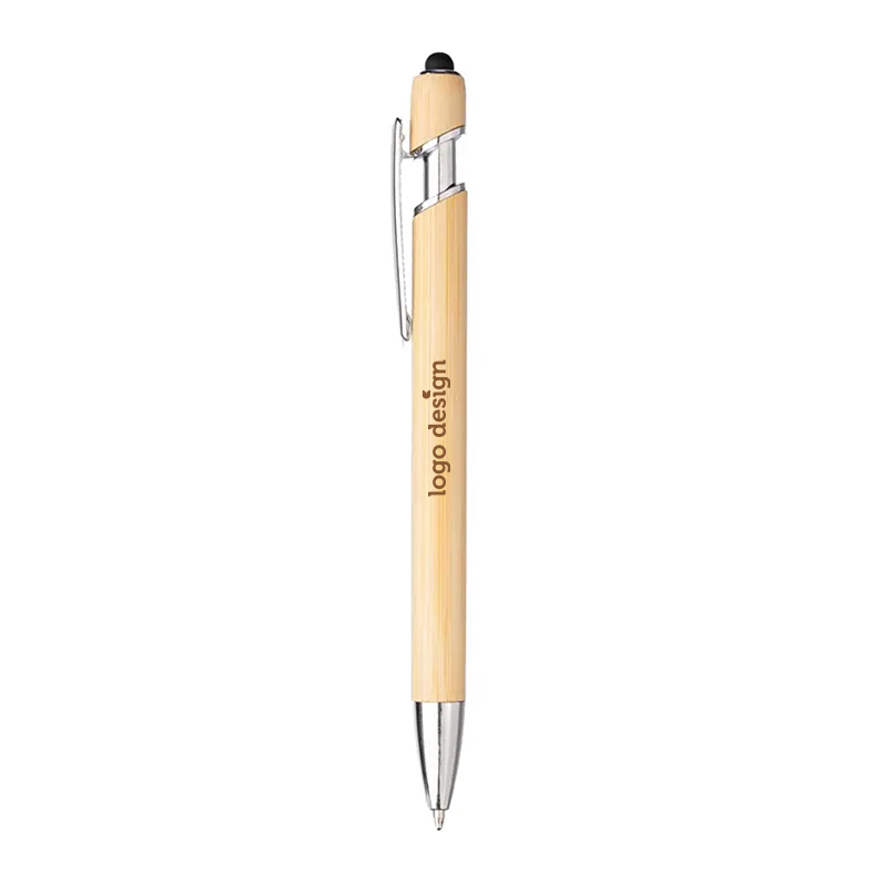 Stylo en bambou avec stylet