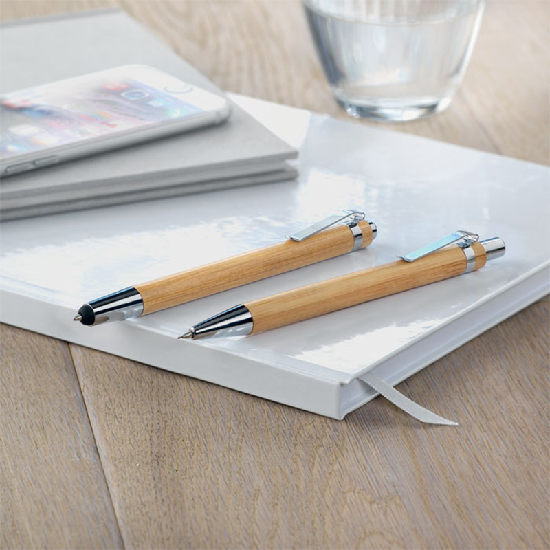 Ensemble de stylos en bambou - image 3