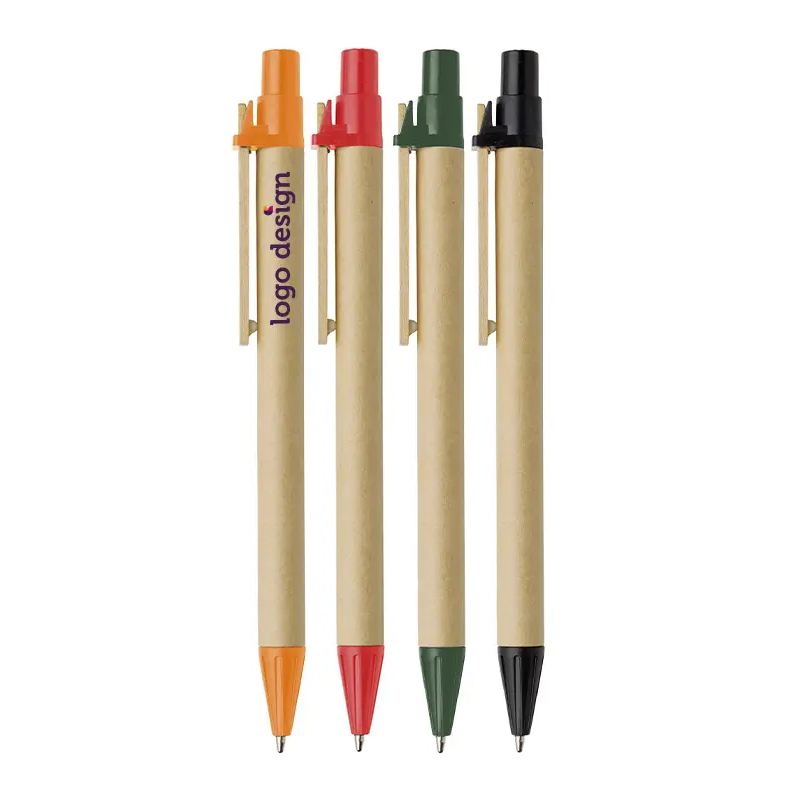 Stylo en carton à encre bleue