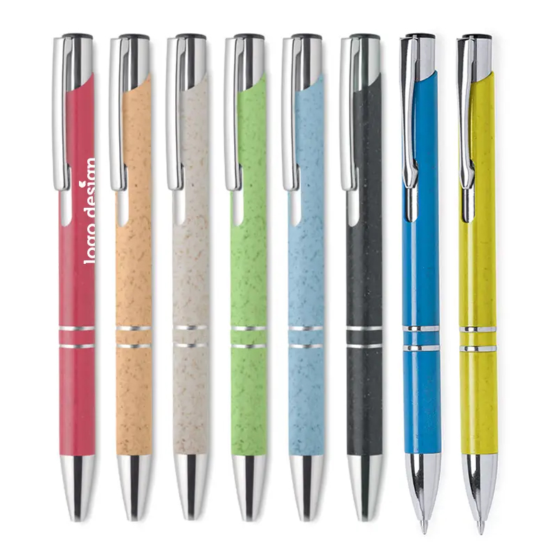 Stylo bille de luxe en paille de blé