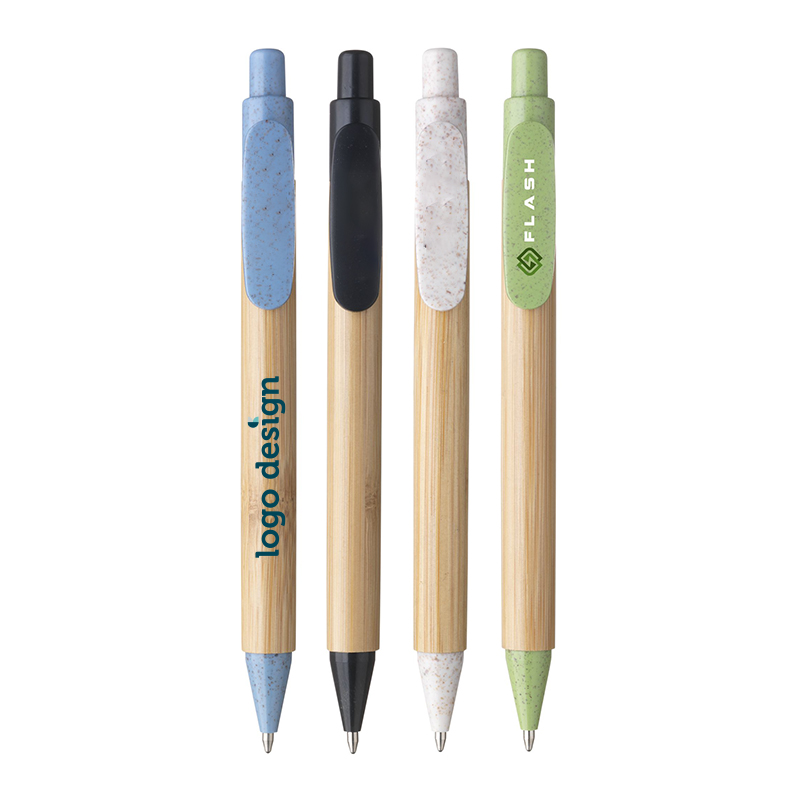 Stylo en bambou et paille de blé