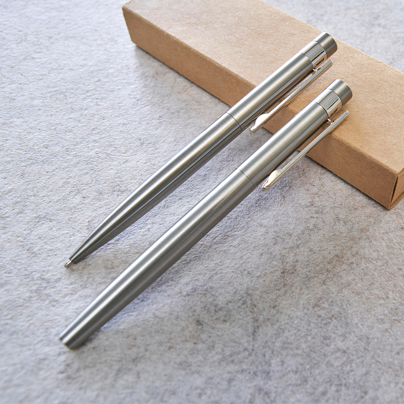 Set stylos inox recyclé - image 4