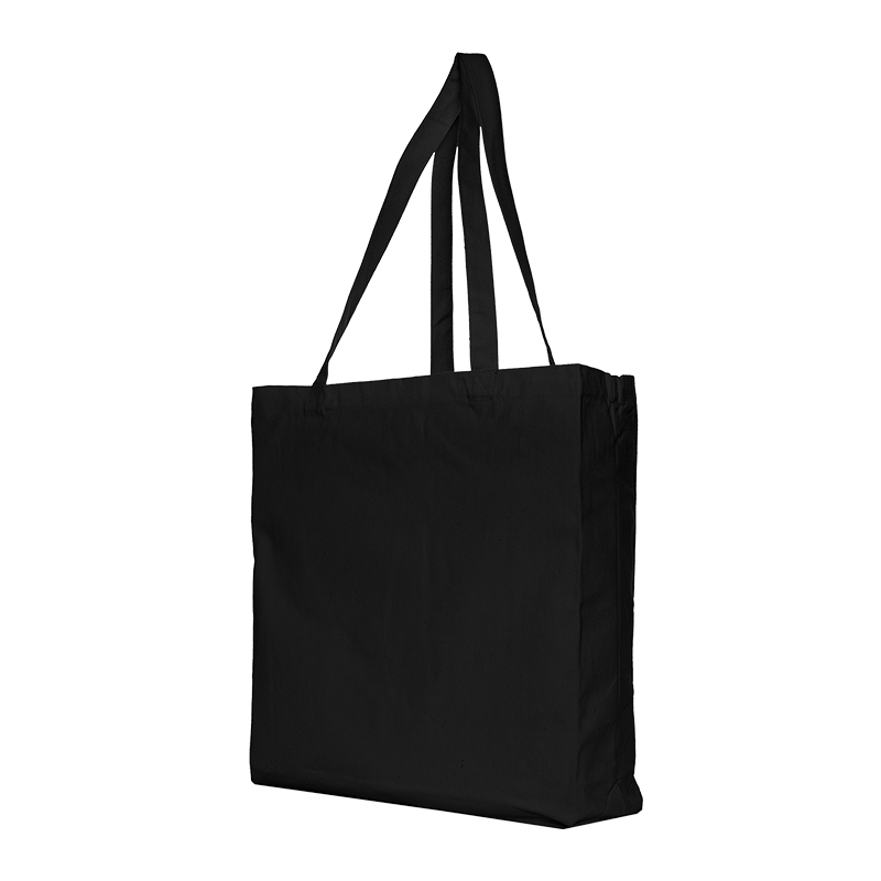 Grand cabas en toile noir XL - image 4