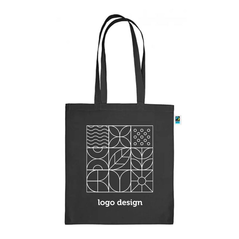 sac portable fairtrade noir - image 2