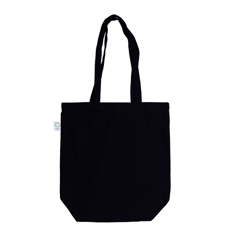 Sac de courses Fairtrade en toile noire - image 2