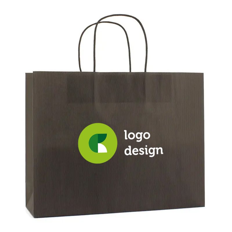 Sac en papier coloré L | 120 gr./m2