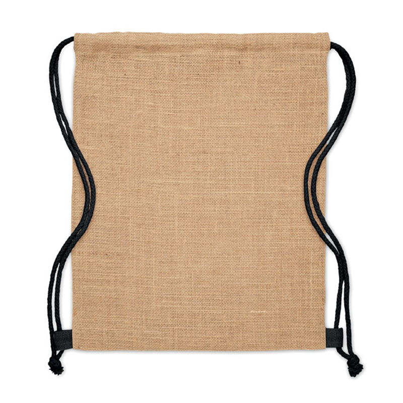 Sac à dos en jute avec cordon - image 5