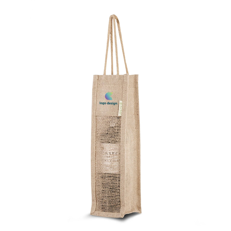 Sac à vin en jute (1 bouteille)