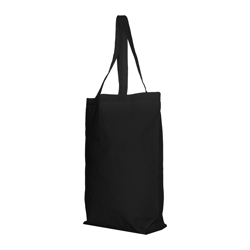 Shopper noir en coton – petit format | 155 gr./m2 - image 3