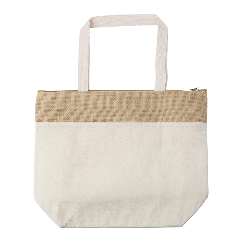Sac isotherme en coton et jute - image 3