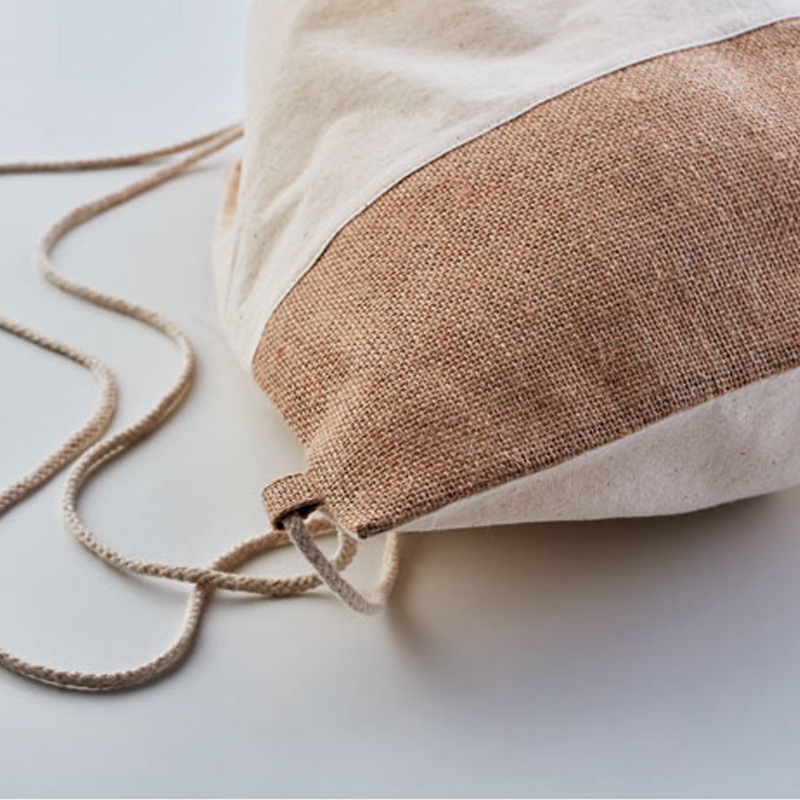Sac à dos en coton avec jute - image 3
