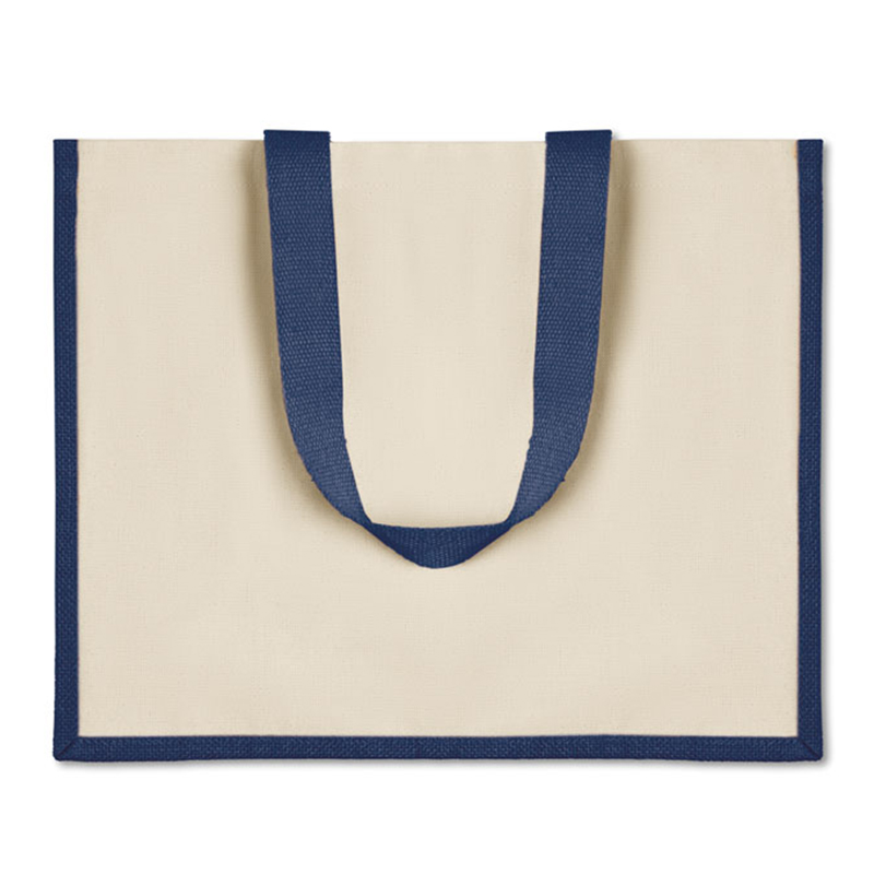 Sac shopping en toile et jute - image 3
