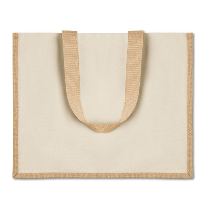 Sac shopping en toile et jute - image 7
