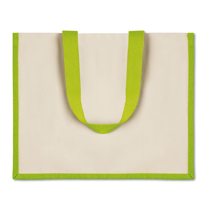 Sac shopping en toile et jute - image 6