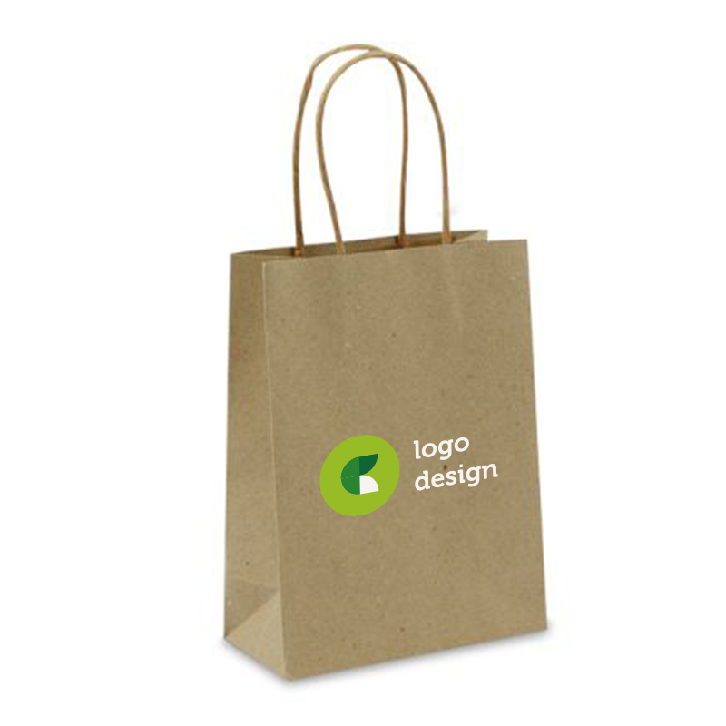 Sac en papier d’herbe petit