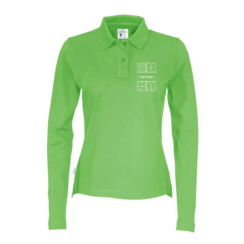 Polo femme manches longues