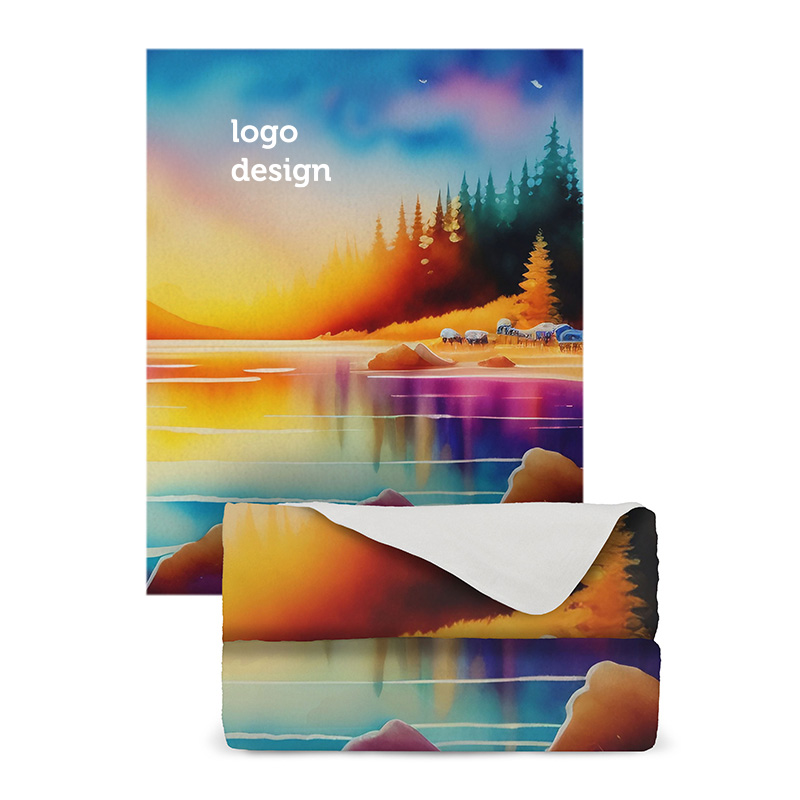 Plaid en polaire recyclée RPET