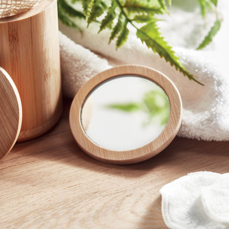 Miroir de maquillage en bambou - image 5