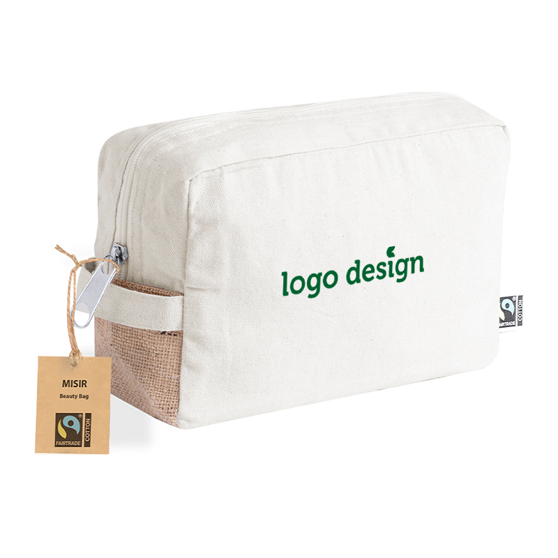 Trousse de toilette en coton certifié Fairtrade
