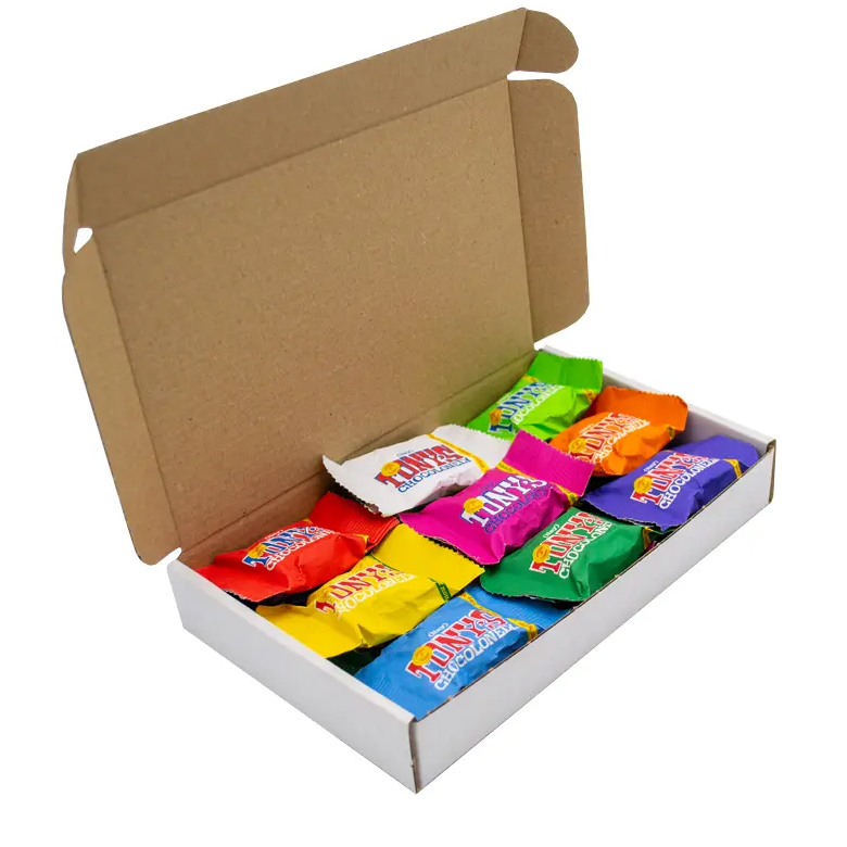 Boîte aux lettres avec 18 mini chocolats Tiny Tony's
