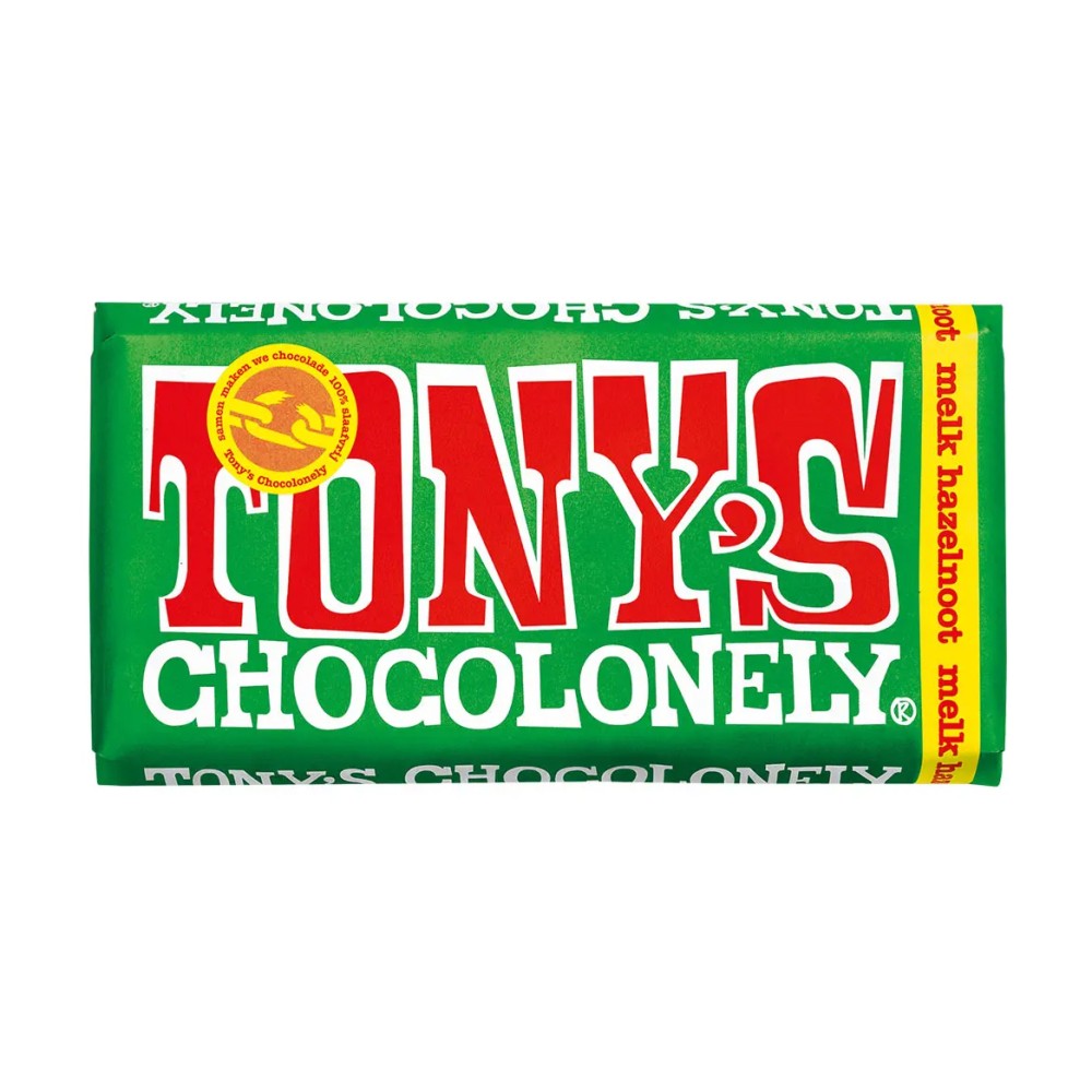 Tablette Tony's Chocolonely 180 g avec jaquette personnalisée