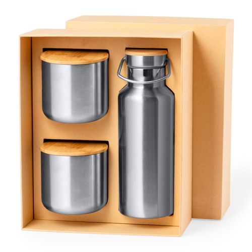 Bouteille thermos avec tasses - image 2