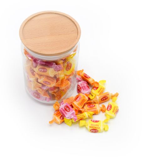 Bocal en verre avec bonbons - image 2