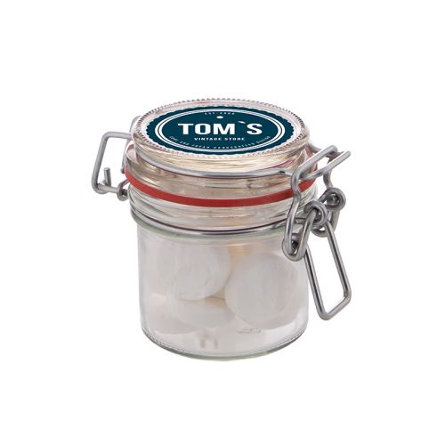 Petit bocal en verre avec bonbons - image 4