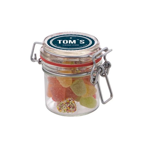 Petit bocal en verre avec bonbons - image 5