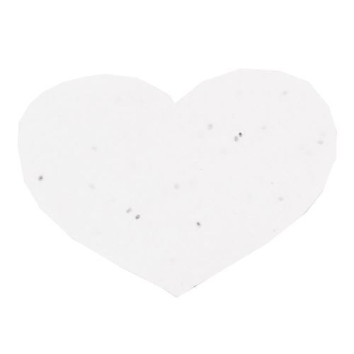 Papier ensemencé forme cœur A6 - image 3