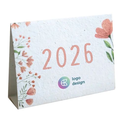 Calendrier de bureau en papier ensemencé - image 1