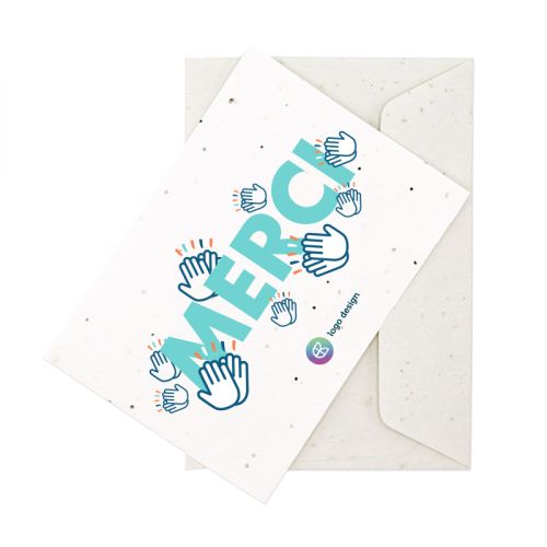 Carte en papier ensemencé A6 | Journée des enseignants - image 4