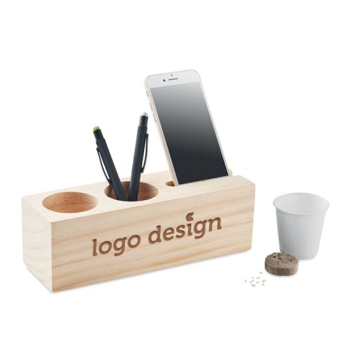 Support de bureau avec graines - image 1