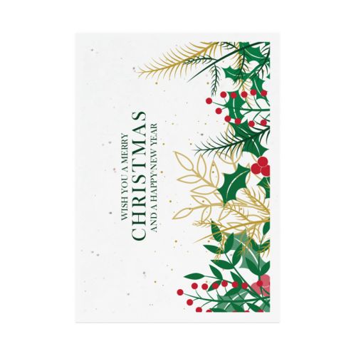 Carte de Noël en papier ensemencé A5 - image 5