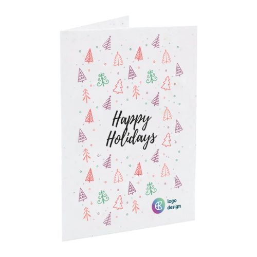 Carte de Noël en papier ensemencé A5 - image 1