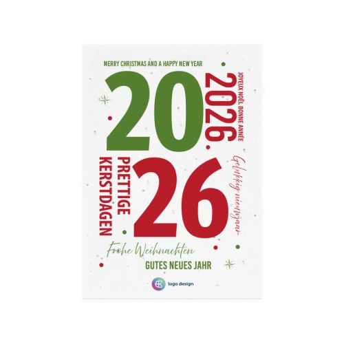 Papier ensemencé A6 Noël | 200 g/m² - image 3