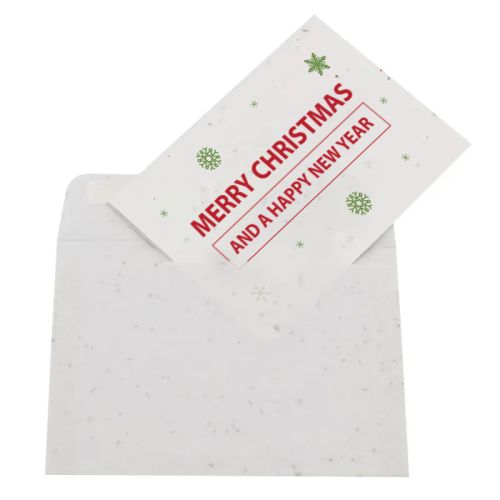 Carte de Noël en papier ensemencé A6 - image 1