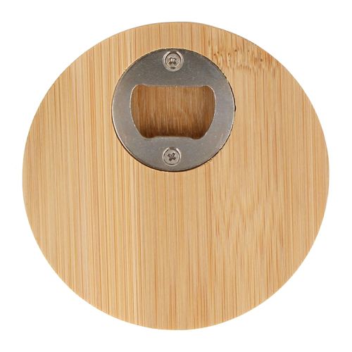 Sous-verre en bambou avec décapsuleur - image 2