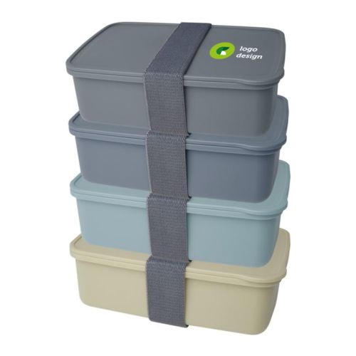 Boîte à déjeuner en plastique recyclé - image 1