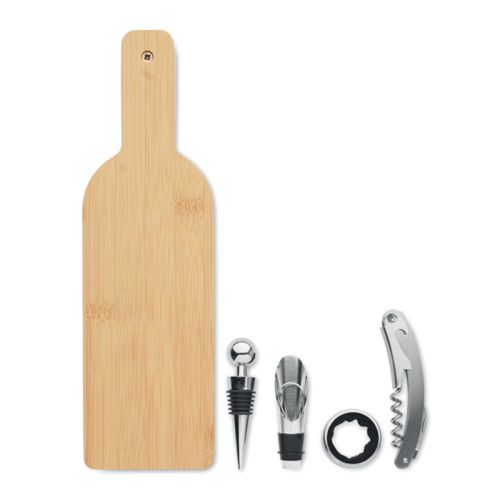 Set à vin dans coffret en bambou - image 2