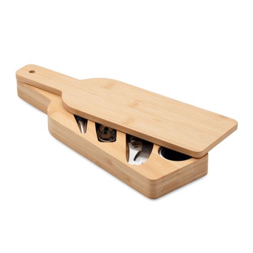 Set à vin dans coffret en bambou - image 3