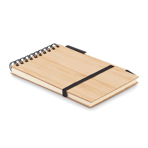 Carnet A6 en bambou avec stylo - image 5