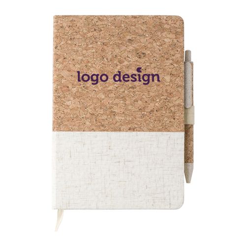 Carnet en liège avec stylo - image 1