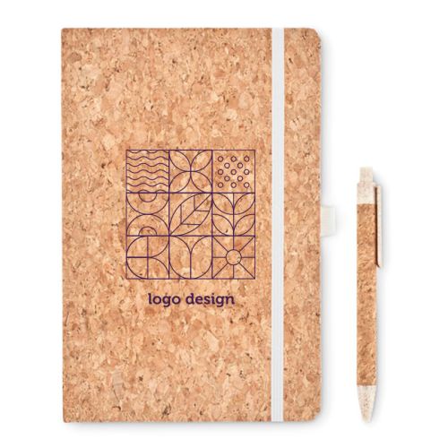 Cahier en liège avec stylo - image 1