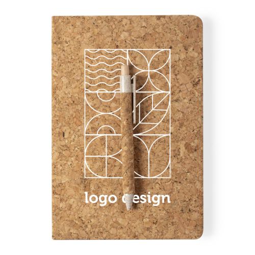 Set de carnets en liège et paille de blé - image 1
