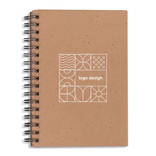 Carnet à spirale en papier à graines - image 1