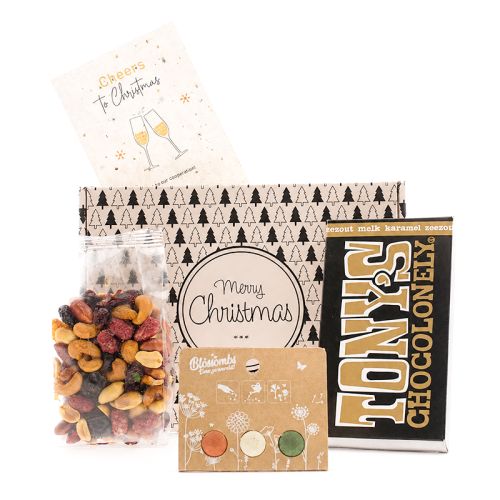 Coffret boîte aux lettres Vœux de Noël fleuris - image 1