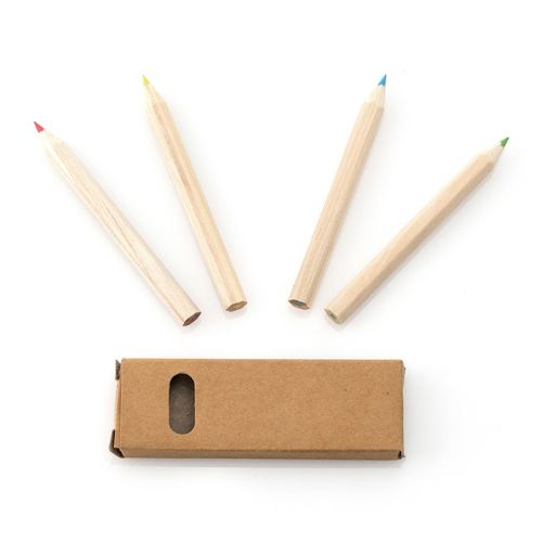 Crayons en bois dans une boîte - image 3