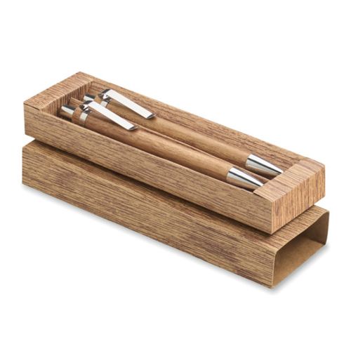 Set de stylos en bois d’acacia - image 3