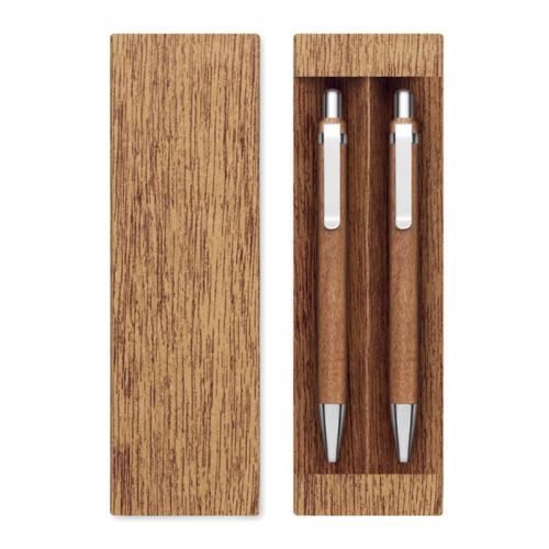 Set de stylos en bois d’acacia - image 4